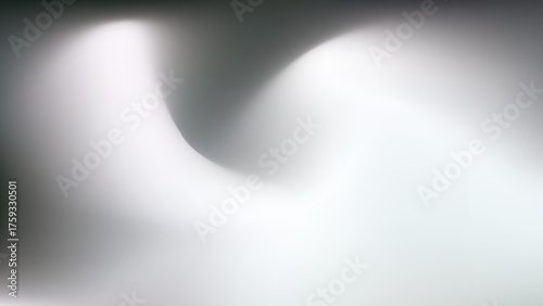 Retro black and white Gradient mesh blurred background grey illustration smooth wave holographic texture banner eps 10