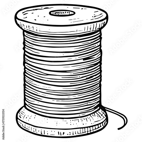 Vertical Wooden Spool