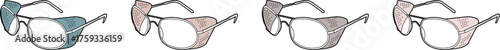 Trendy Eye Protection A spectrum of Stylish Tinted Glasses for Vision Care and Fashion