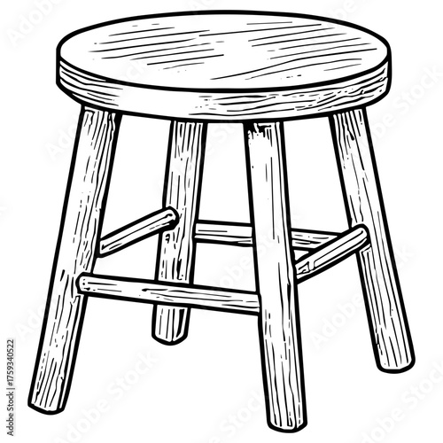 Wooden Stool