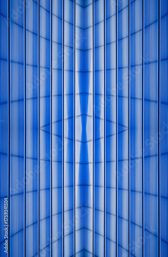 Wallpaper Mural abstract parallel lines with blue light Torontodigital.ca