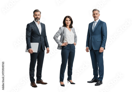 Corporate Team in Confident Stance
