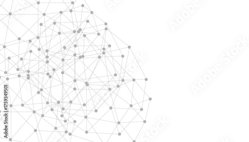 Abstract plexus background with connecting dots and lines. Global network connection