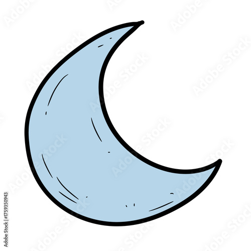 Crescent Moon Icon.