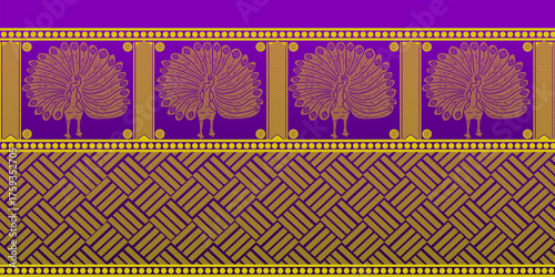 beautiful graphic saree design and this sari design is in Indian style which is for textile fashion industry and it can be used as wallpaper backdrop and website bg this style is originated in india 