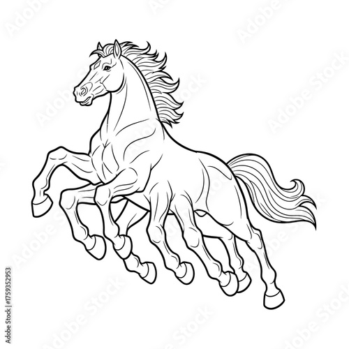 Sleipnir Eight-Legged Steed Coloring Page for Kids Norse Mythology Horse of Odin
