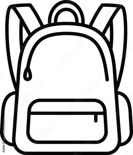 Stylish backpack isolated on transparent background a versatile and practical bag for carrying essentials, perfect for school, travel, or everyday use