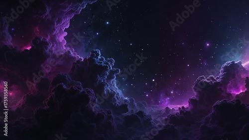 Cosmic Nebula Landscape