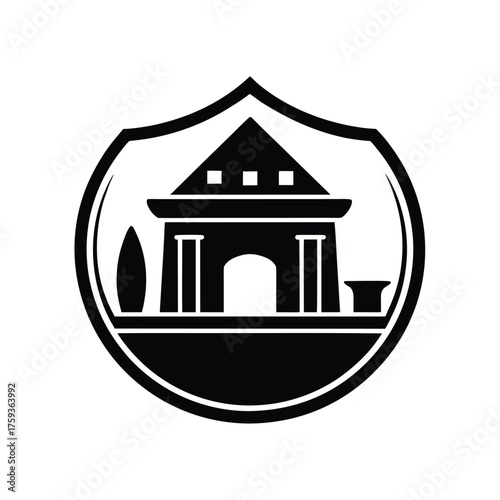 Archaeological Heritage Logo Vector Design