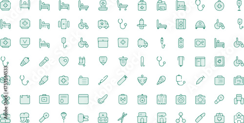 Collection of simple hand drawn line art icons representing various objects and concepts in a clean white background