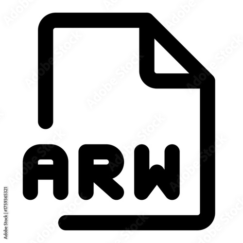 file format outline icon set