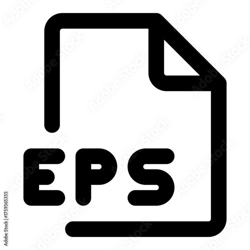 file format outline icon set