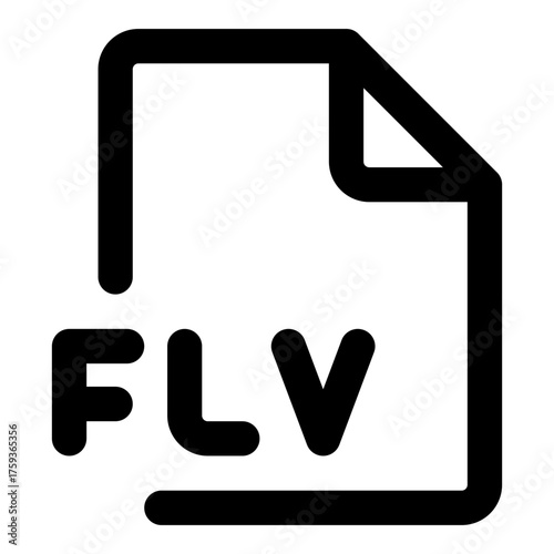 file format outline icon set