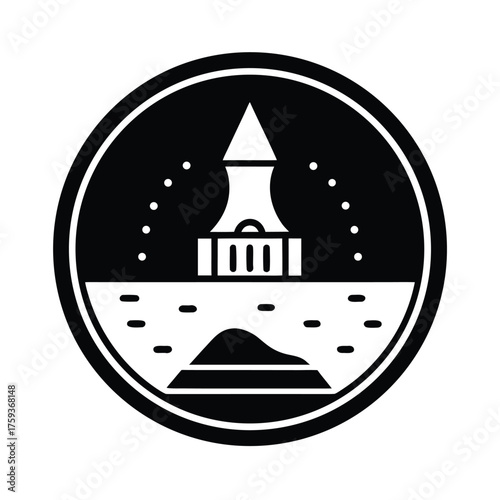 Archaeology Site Pattern Icon Design