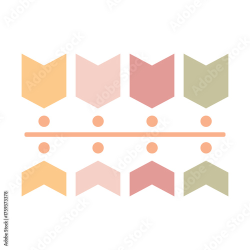 Professional infographic timeline with layered chevron arrows and milestones. Great for marketing roadmaps, annual plans, and strategic business presentations.