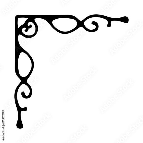 Handdrawn Corner Border
