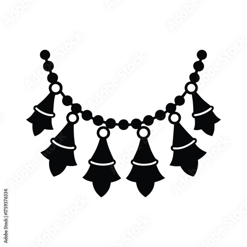 Bedouin Anklet With Bells Vector