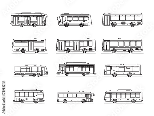 Intercity Bus Line Art Explore Urban Connections