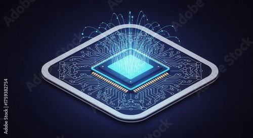 A cozy knitted blue beanie with a white snowflake emblem and striped accents set against a soft focus winter landscape with falling snow