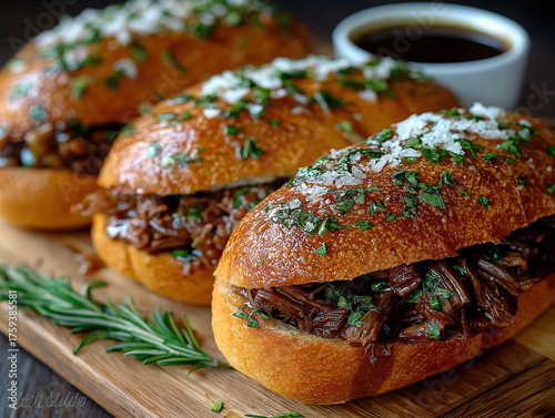 roast beef sandwich with gr...
