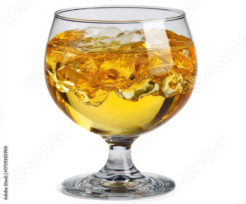 white wine glass isolated i...