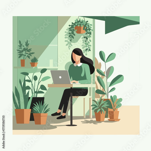 Outdoor Café Freelancing