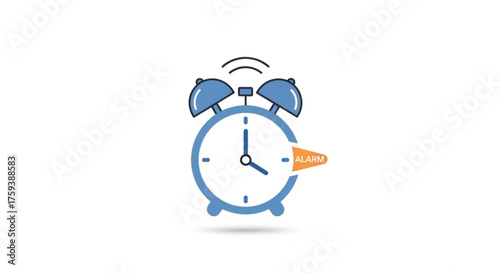 Alarm clock ringing time to wake up morning routine start of the day energy motivation productivity deadline reminder