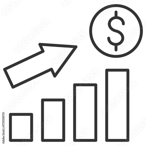 Revenue Outline Icon