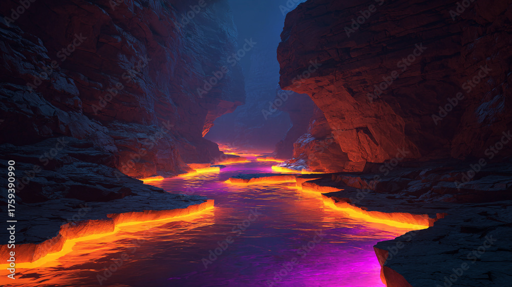 Fototapeta premium Volcano Lava Eruption