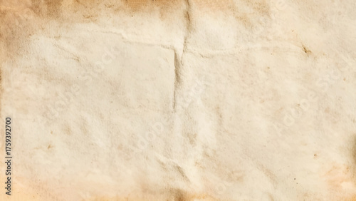 Brown recycled craft paper texture as background. Old vintage page. Pattern rough art creased grunge letter. Hardboard with copy space for text.