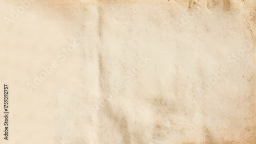 Brown recycled craft paper texture as background. Old vintage page. Pattern rough art creased grunge letter. Hardboard with copy space for text.