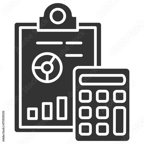 Accounting Glyph Icon