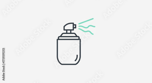 Aerosol spray can deodorant, hairspray, insecticide, paint, and cosmetic product concept design