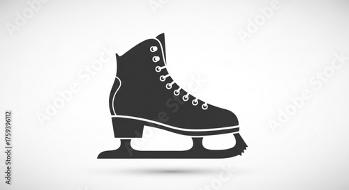 Classic ice skate, a symbol of winter sports, recreation, and graceful movement on frozen surfaces