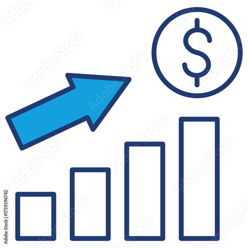 Revenue Blue Icon