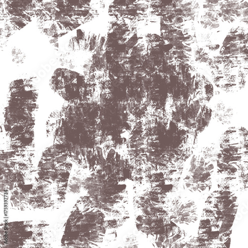 Wallpaper Mural Abstract artwork featuring textured brown brushstrokes and splatters on a white background, creating a dynamic and chaotic visual pattern. Torontodigital.ca