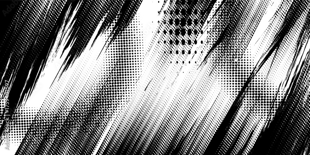 Grunge detailed black abstract texture. Vector background.