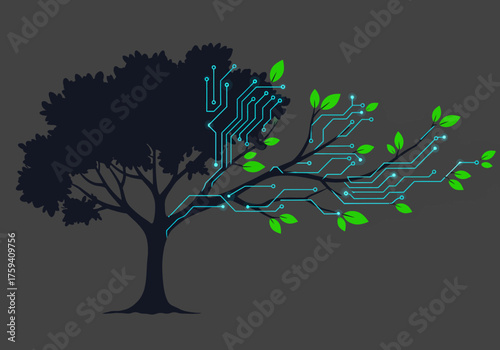 Tech Tree Technology and Nature Converge Harmoniously