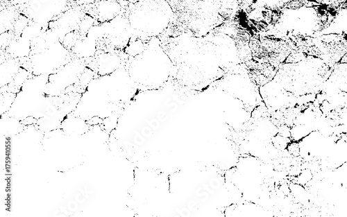 Grunge background black and white. Abstract monochrome texture. Vector