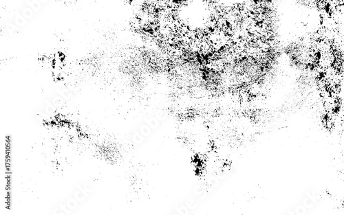 Grunge background black and white. Abstract monochrome texture. Vector