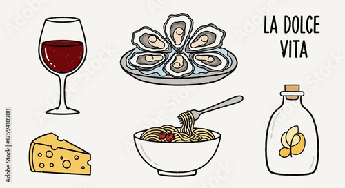 A delectable selection of italian delicacies showcasing the art of la dolce vita