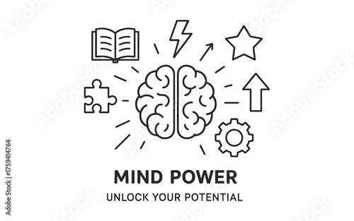 Mind power: enhance your potential with symbols of creativity and innovation