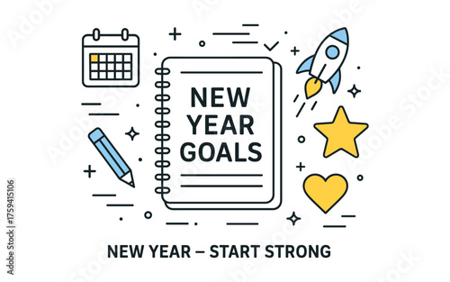 New year goals planner: start strong with inspiration and motivation