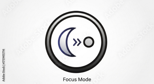 Focus mode icon on focus mode is a setting on smartphones that helps users to reduce distractions and concentrate