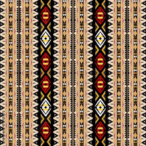 African ethnic tribes, this fabric design blends traditional tribal ethnic with a contemporary aesthetic. Featuring ethnic palette of brown, grey, and black tones, the pattern captures cultural depth