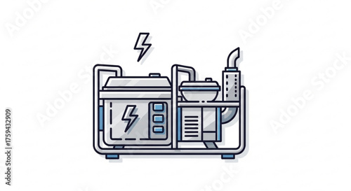 Portable generator device that converts mechanical energy into electrical energy for power supply