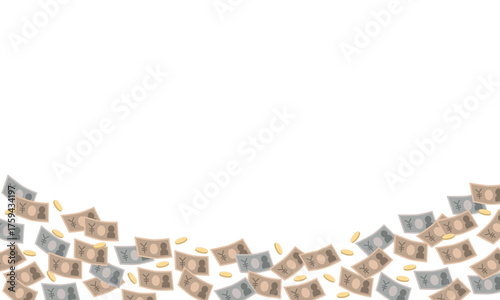 scattered banknotes