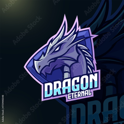 Dragon Esport Team Mascot Logo Design