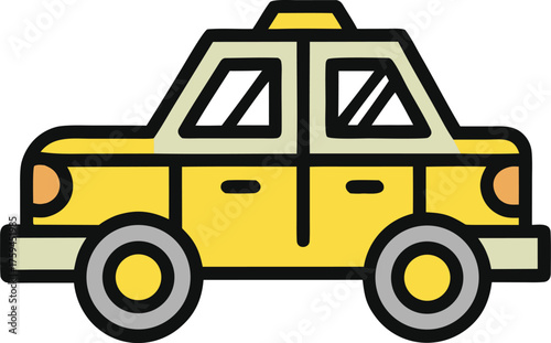 taxi cab cartoon