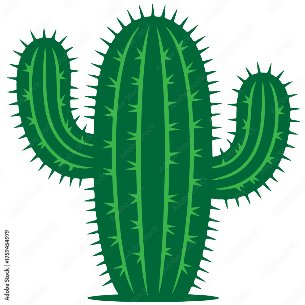 Fototapeta premium Cactus plant isolated illustration